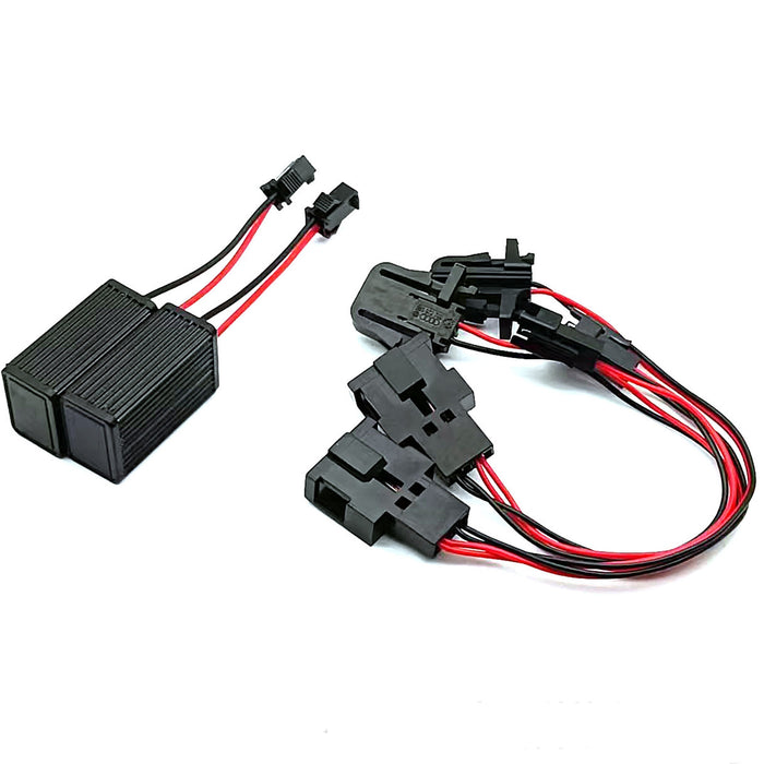 Yankok LED License Plate Lights for VW Touareg Passat Wagon Jetta Golf Porsche Cayenne Black Resistor