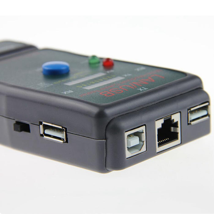 Netzwerkkabeltester für 10Base-T, 10Base-2 Ethernet, RJ11/RJ12/RJ45 Modularkabel, 258A, TIA-568A/568B und Token Ring Kabel (mit 2x RJ-45-auf-BNC Adapter, 1x BNC Stecker, 1x Carry Beutel)