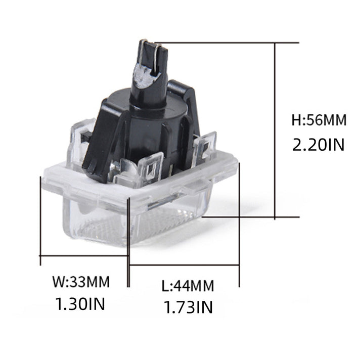 Yankok LED License Plate Lights for Mercedes Benz W204 S204 W212 S212 C207 C216 W221 T10 Plug
