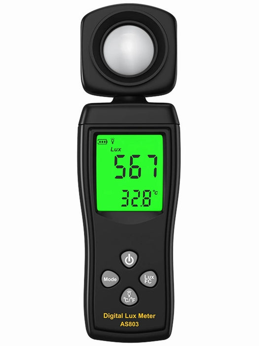 Yankok AS803 Smart Digital Light Meter 1-200000 Lux Measurement (Battery NOT Included)