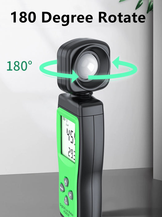 Yankok AS803F Smart Digital Light Meter 1-200000 Lux Measurement (Battery NOT Included)