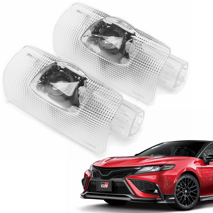 Yankok GR Red 3D Projector Logo Courtesy Door Lights 2 Pack For Toyota Camry 2006-2023