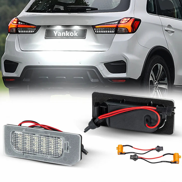 Yankok LED License Plate Lights for Mitsubishi Outlander Sport 2011-2020 and PHEV 2018-2020, RVR 2010-2020, ASX 2010-2020
