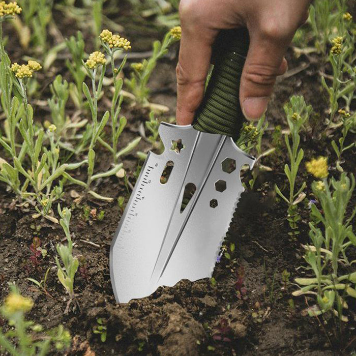 Yankok 10" Multifunction Mini Hand Shovel, 9 in 1 Ultralight Stainless Steel Trowel