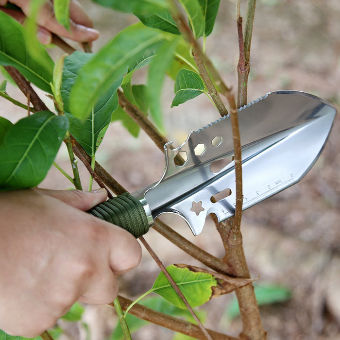 Yankok 10" Multifunction Mini Hand Shovel, 9 in 1 Ultralight Stainless Steel Trowel