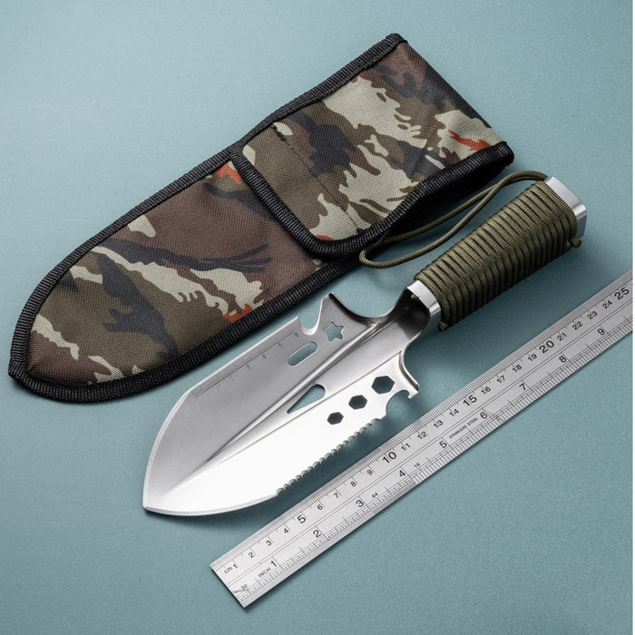 Yankok 10" Multifunction Mini Hand Shovel, 9 in 1 Ultralight Stainless Steel Trowel