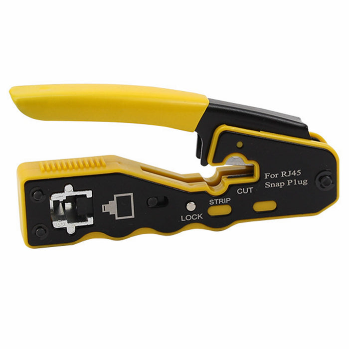 Yankok RJ45 Pass Through Crimper Yellow Grip (Regular and Pass-Thru Crimp) SP-670Y