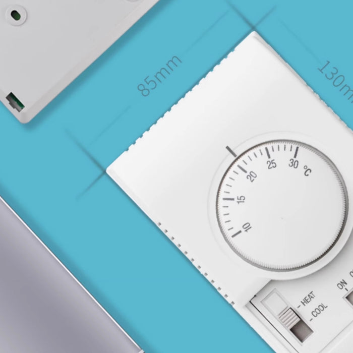 Yankok Mechanical Thermostat Air Conditioner Fan Coil Unit Controller Manual Switch T6373B1130