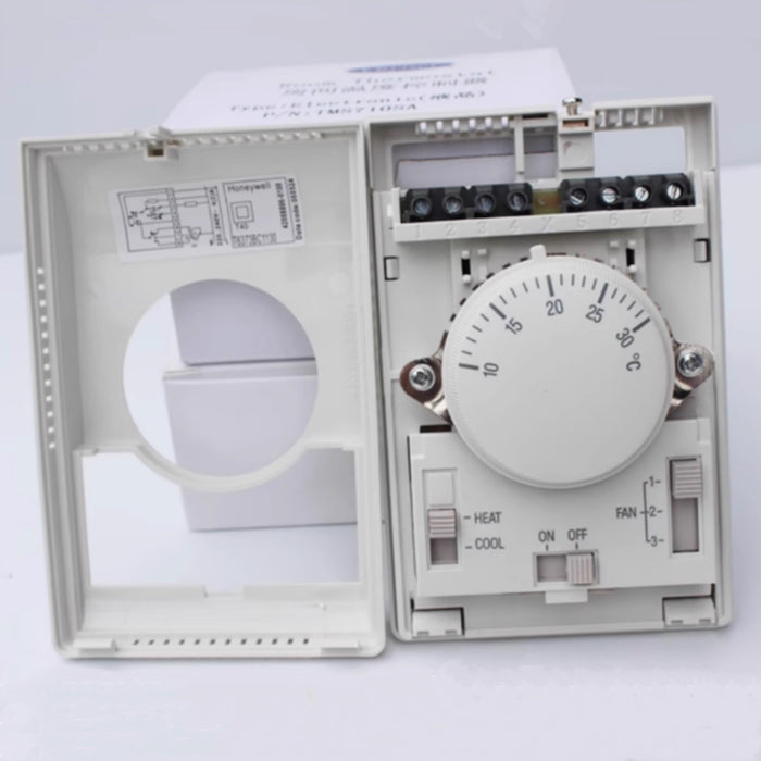 Yankok Mechanical Thermostat Air Conditioner Fan Coil Unit Controller Manual Switch T6373B1130