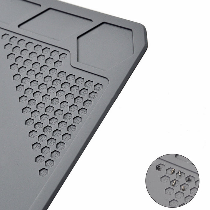 Yankok TE-615 Anti-Static Mat Gray 35 x 25cm. Heat Insulation 450℃, Non Magnetic