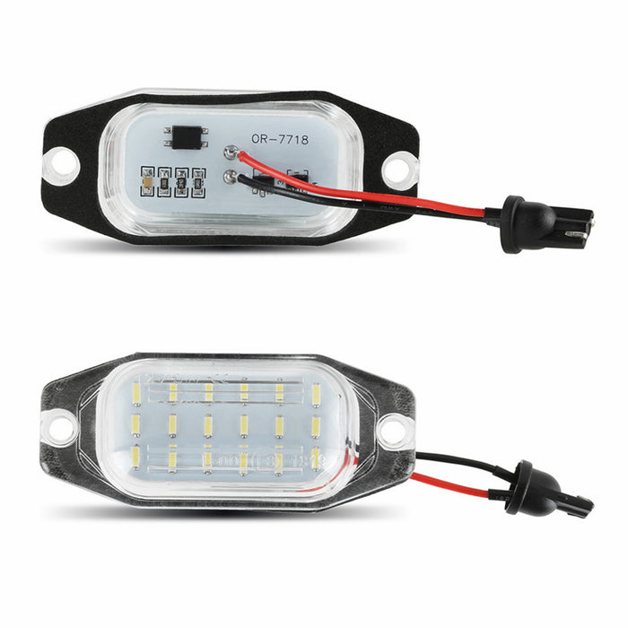Yankok LED License Plate Lights for Toyota FJ Cruiser 2007-2014 Land Cruiser 1991-1997 Prado 2010-2016 Lexus LX450 1996-1998