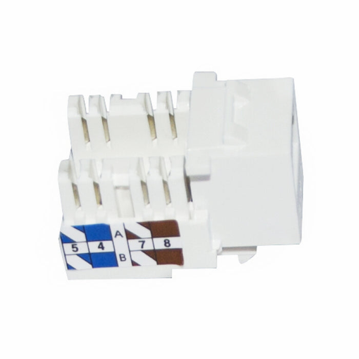 Yankok CAT6 RJ45 Keystone Jack 5 Pack, Female Connectors UL Listed, Transparent Cap