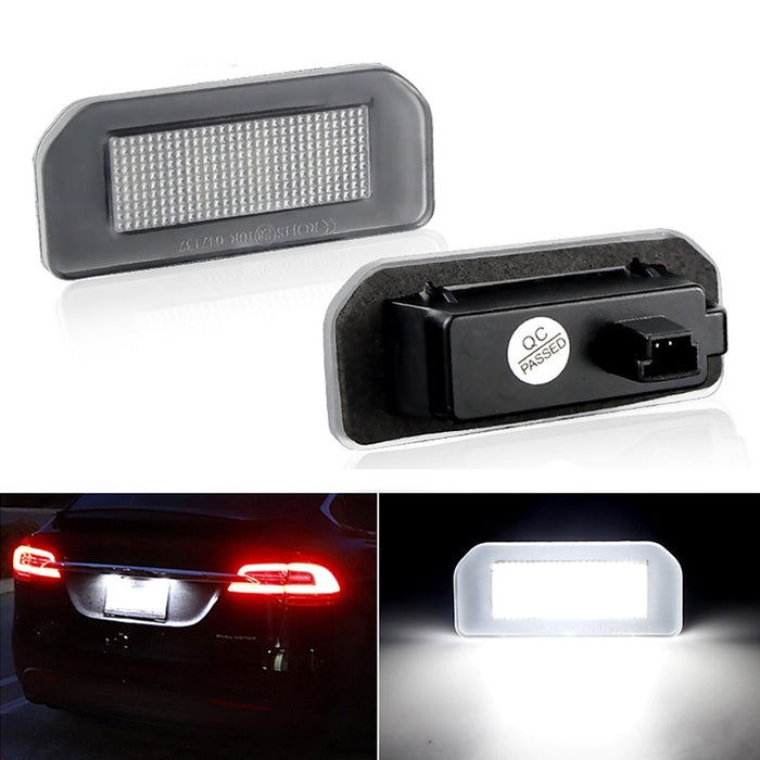 Yankok LED License Plate Lights for Tesla Model 3 2017-UP and Model Y 2020-UP