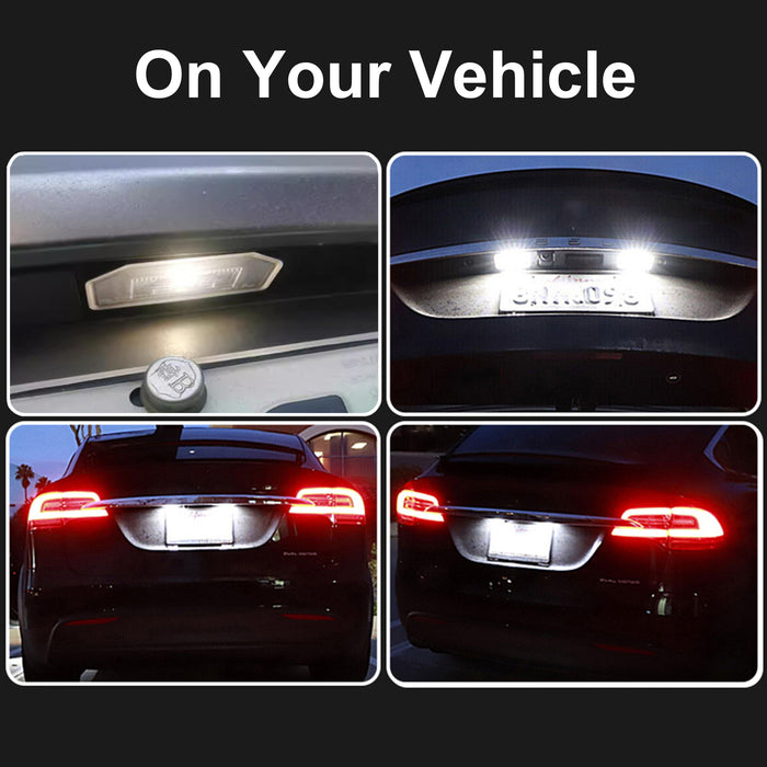 Yankok LED License Plate Lights for Tesla Model 3 2017-UP and Model Y 2020-UP