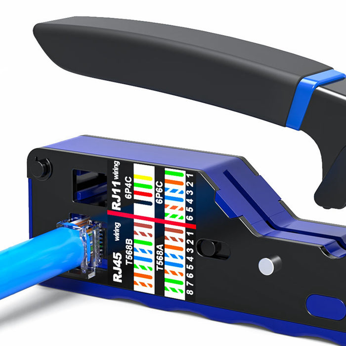 Yankok HT6028 Compact Modular Crimper RJ45/12/11 Crimps Strip and Cut