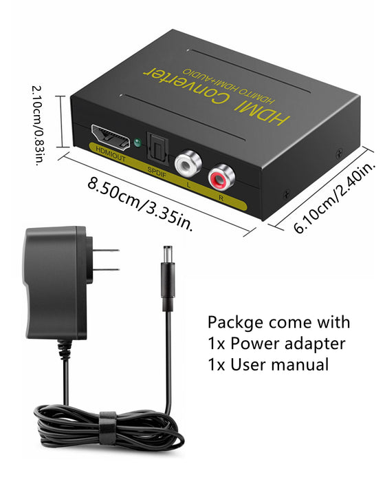 hdmi splitter with optical audio out