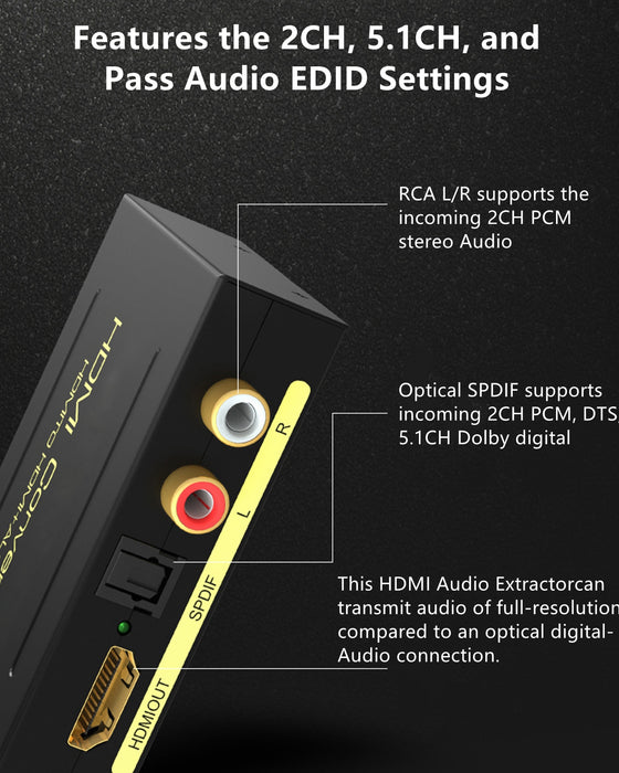 hdmi to optical extractor