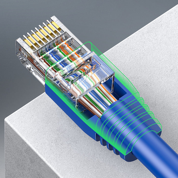 Yankok RJ45 Steckverbinderstiefel 100 Stück AD 7,0 ~ 8,5 mm für CAT5/5e CAT6 CAT6a CAT7 Ethernetkabel Netzwerkstecker Zugentlastung Abdeckkappen Gemischte Farbe