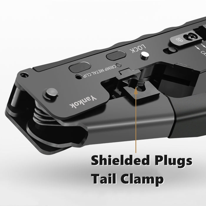 Yankok CAT5 CAT6 CAT7 Modular Crimper (Shielded and Unshielded Crimp) YK7018B