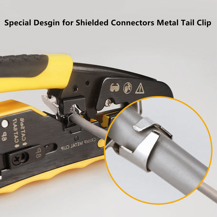 Yankok 806ER The Final Pass Through Crimper (RJ45 Pass Thru and RJ11/RJ12 Standard Crimp Strip and Cut)