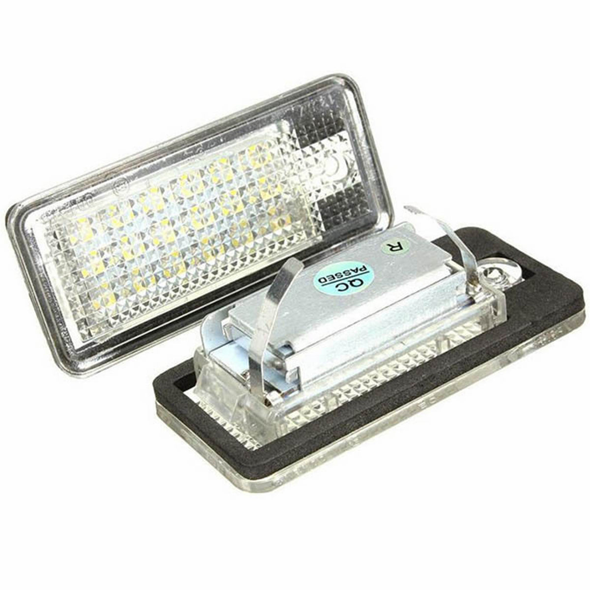 License Plate Light Lens 2x AUTO 18 LED License Number Plate Light