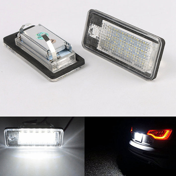 Yankok Audi LED License Plate Lights for 2000s Edition A3 S3 A4 S4 A6 S6 A8 S8 Q7 RS4 RS6