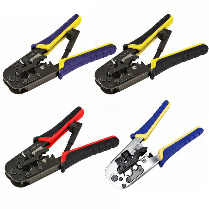 Yankok RJ45 RJ12 RJ11 Modular Crimper Strip / Cut / Crimp Tool N5684R