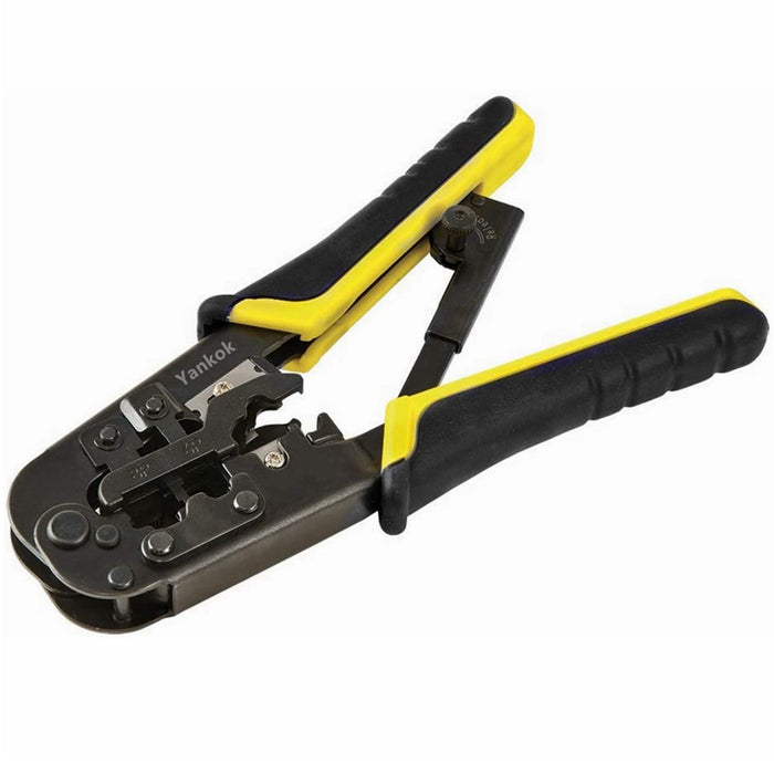 Yankok RJ45 RJ12 RJ11 Modular Crimper Strip / Cut / Crimp Tool N5684R