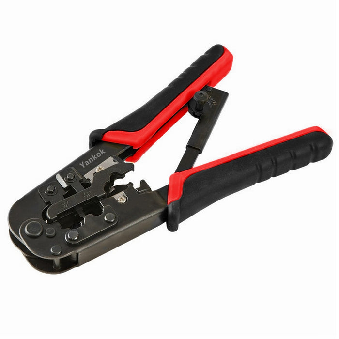 Yankok RJ45 RJ12 RJ11 Modular Crimper Strip / Cut / Crimp Tool N5684R