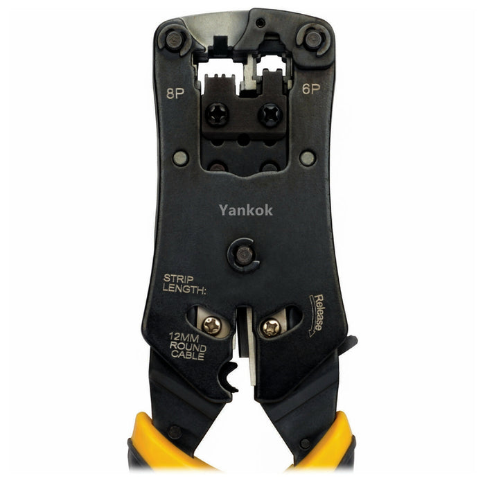 Yankok All-in-One RJ45 RJ12 RJ11 Cable Tester Crimper (Strip / Cut / Crimp / Test) HY376